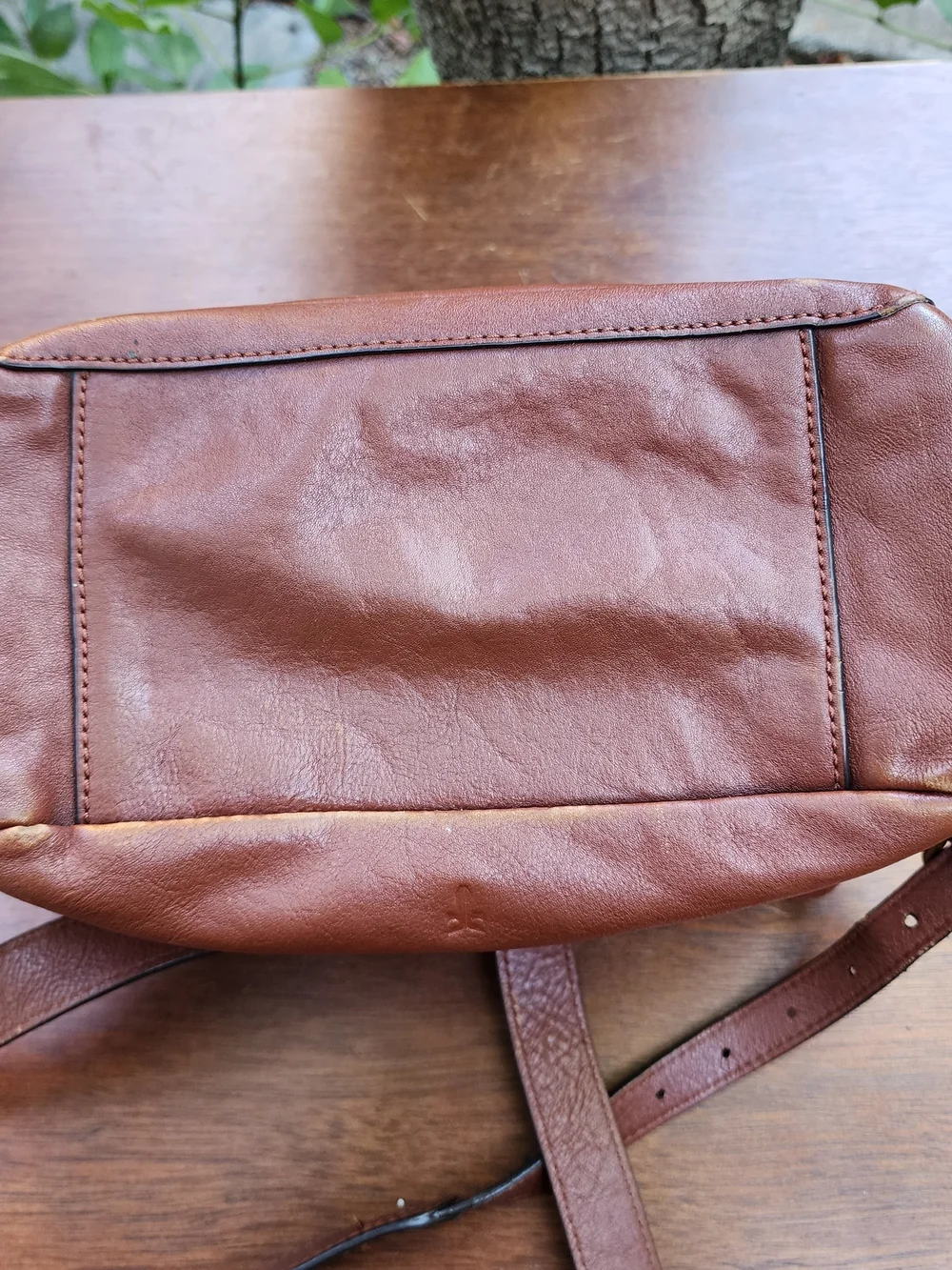 Frye Olivia Chocolate Brown Premium Leather Backpack Bag Medium
